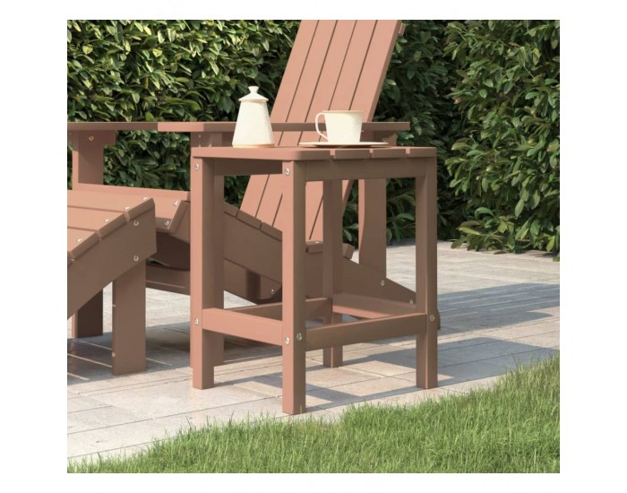 Sonata H Градинска маса Adirondack, кафява, 38x38x46 см, HDPE