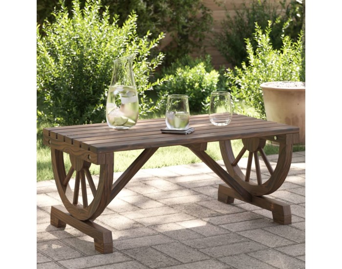 Sonata H Градинска кафе маса 90x50x40 см масивна ела