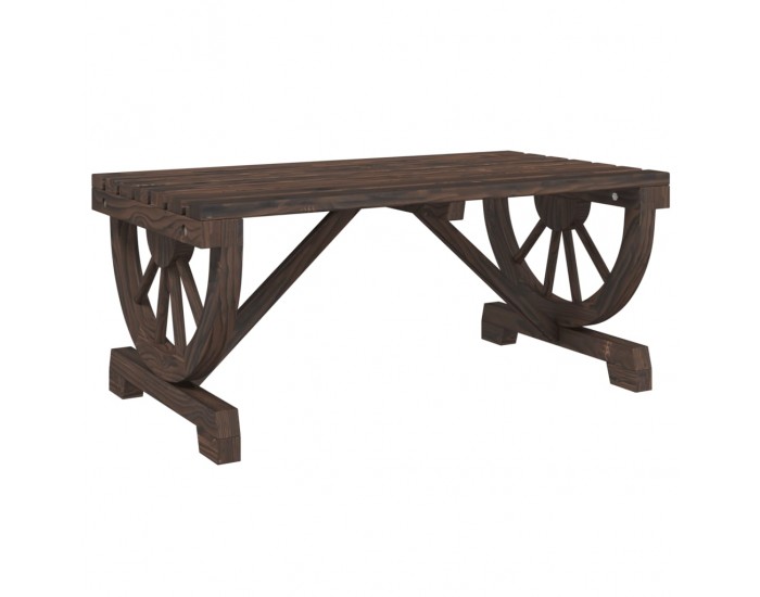 Sonata H Градинска кафе маса 90x50x40 см масивна ела