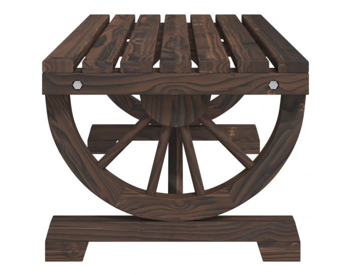 Sonata H Градинска кафе маса 90x50x40 см масивна ела