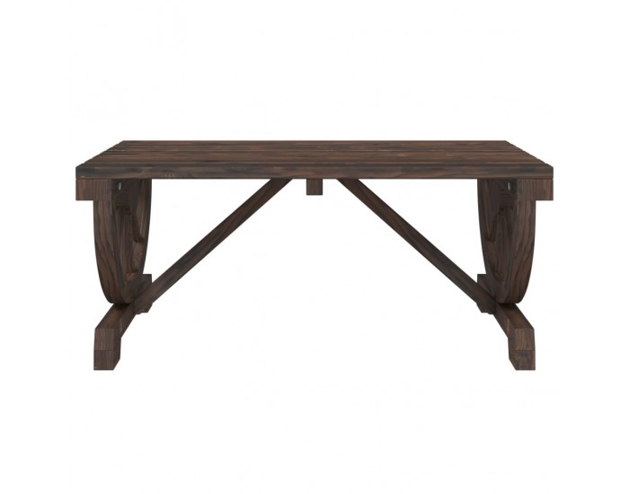 Sonata H Градинска кафе маса 90x50x40 см масивна ела