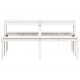 Sonata H Пикник маса, бяла, 160x134x75 см, борово дърво масив
