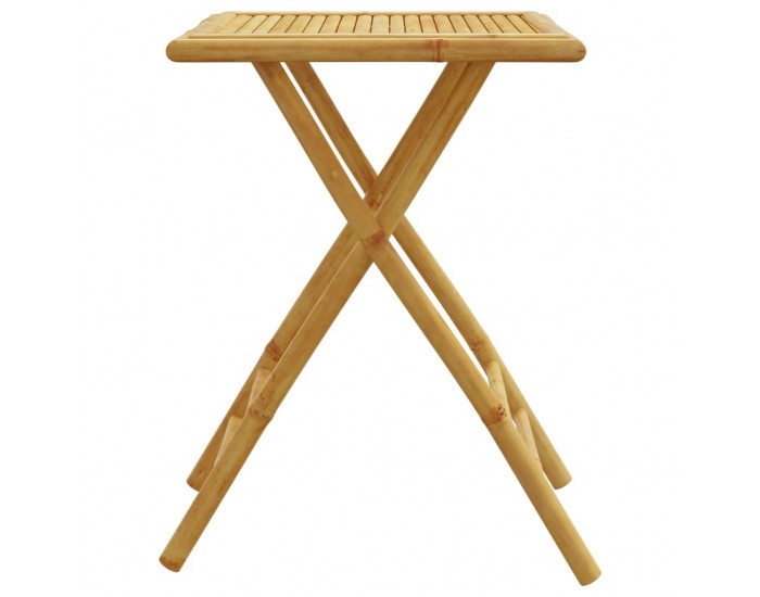 Sonata H Сгъваема градинска маса, 55x55x75 см, бамбук