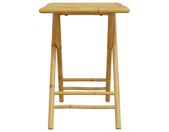 Sonata H Сгъваема градинска маса, 55x55x75 см, бамбук