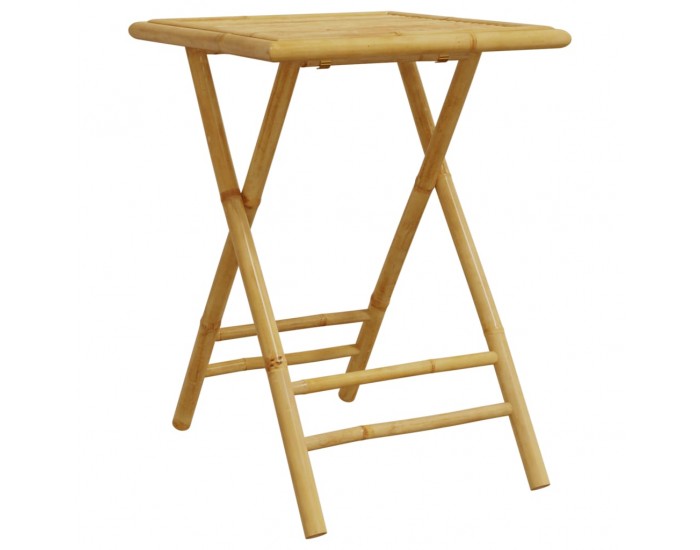 Sonata H Сгъваема градинска маса, 55x55x75 см, бамбук
