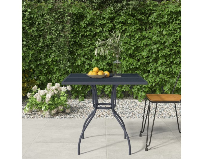 Sonata H Градинска маса антрацит 80x80x72,5 cм стомана мрежа