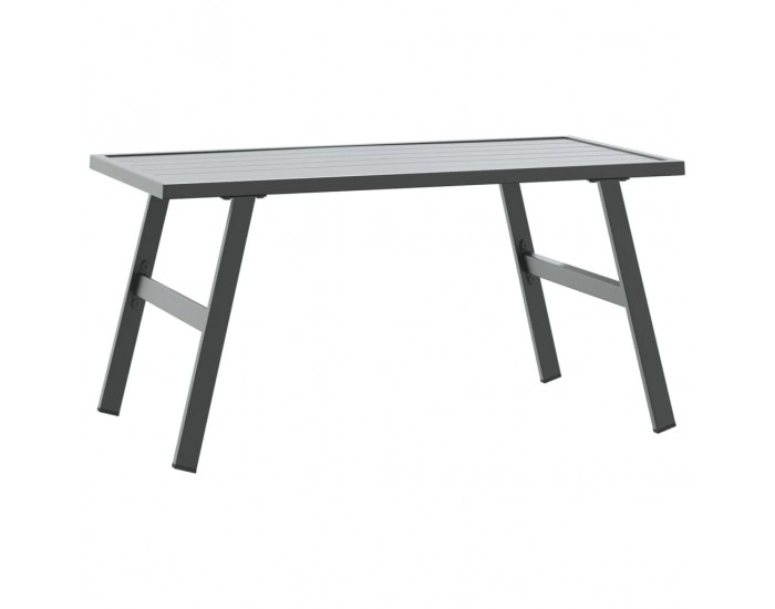 Sonata H Градинска кафе маса черна 90x45x35 см прахово боядисана стомана