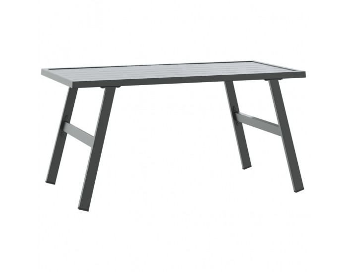 Sonata H Градинска кафе маса черна 90x45x35 см прахово боядисана стомана