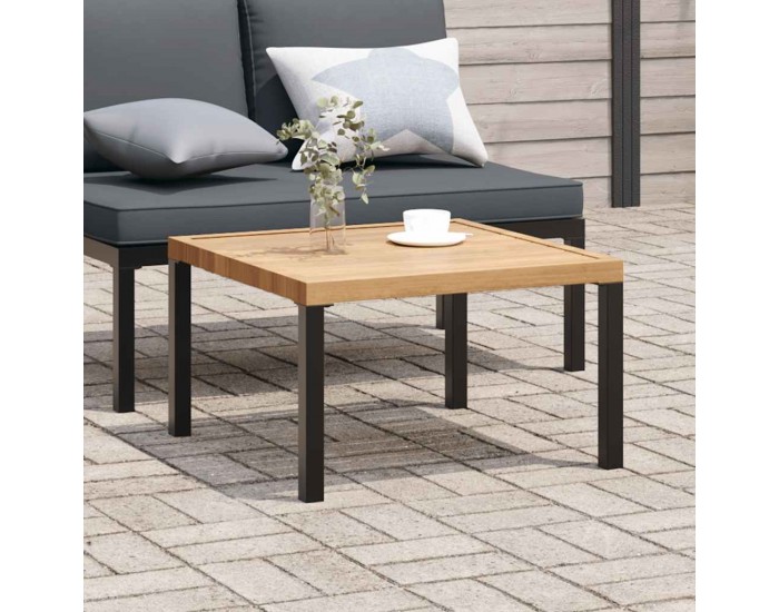 Sonata H Градинска масичка за кафе, черна, 65x65x40 см, алуминий