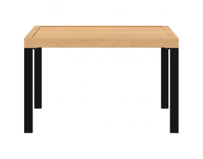 Sonata H Градинска масичка за кафе, черна, 65x65x40 см, алуминий