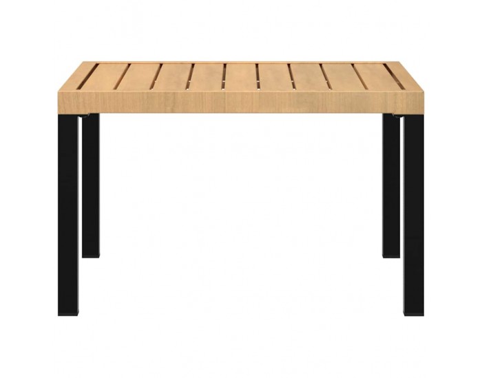 Sonata H Градинска масичка за кафе, черна, 65x65x40 см, алуминий