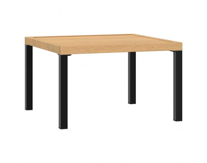 Sonata H Градинска масичка за кафе, черна, 65x65x40 см, алуминий