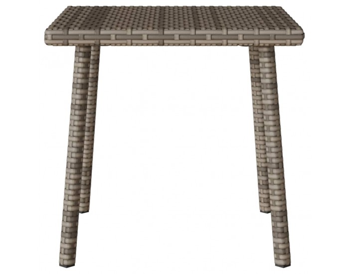 Sonata H Градинска масичка за кафе правоъгълна сива 40x40x37 cm