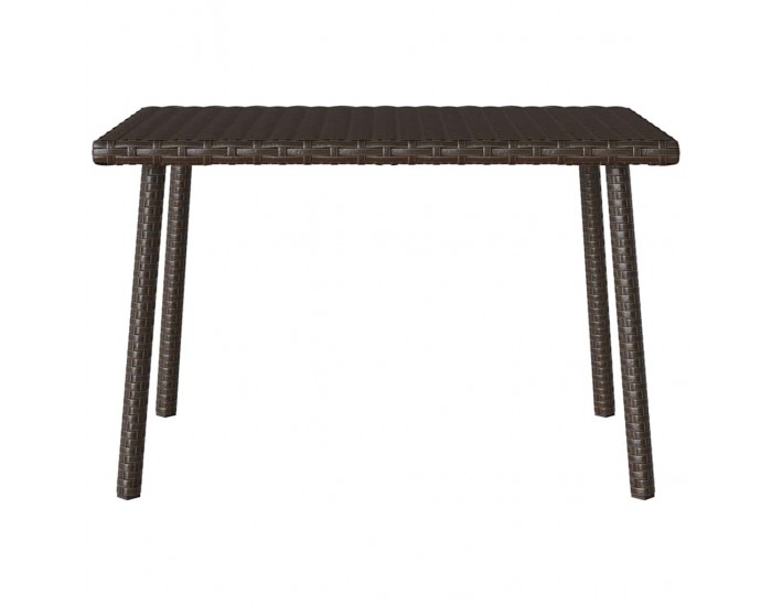 Sonata H Градинска масичка за кафе правоъгълна кафява 60x40x37 cm