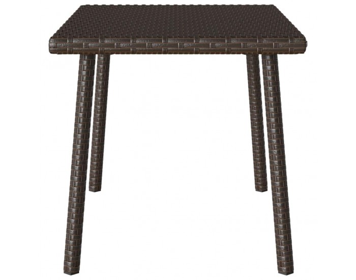 Sonata H Градинска масичка за кафе правоъгълна кафява 60x40x37 cm