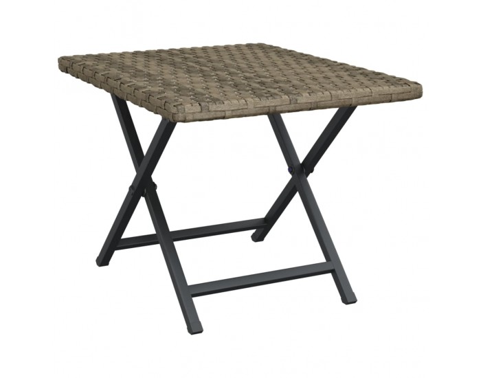 Sonata H Сгъваема маса, сива, 45x35x32 см, полиратан