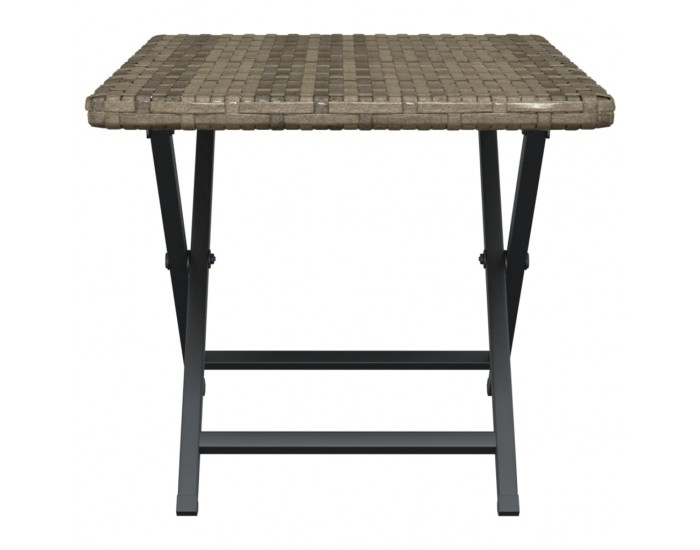 Sonata H Сгъваема маса, сива, 45x35x32 см, полиратан