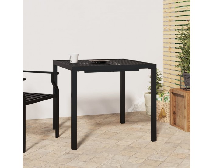 Sonata H Градинска маса антрацит 80x80x72 cм стомана