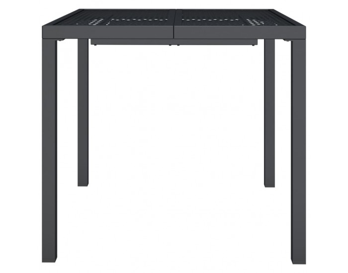 Sonata H Градинска маса антрацит 80x80x72 cм стомана