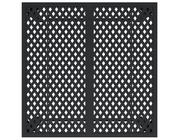 Sonata H Градинска маса антрацит 80x80x72 cм стомана