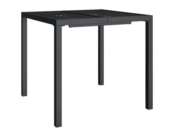 Sonata H Градинска маса антрацит 80x80x72 cм стомана