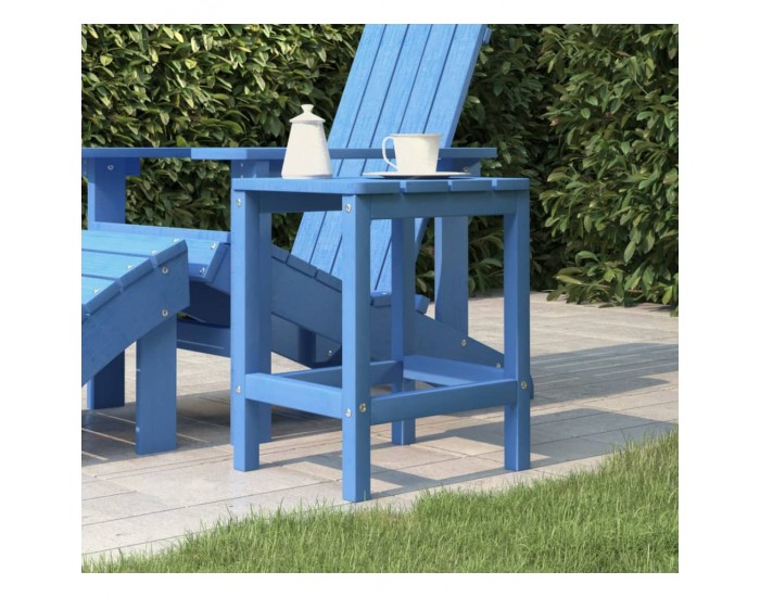 Sonata H Градинска маса Adirondack, аква синьо, 38x38x46 см, HDPE