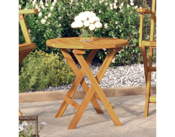 Sonata H Бистро маса, Ø46x47 см, акациево дърво масив