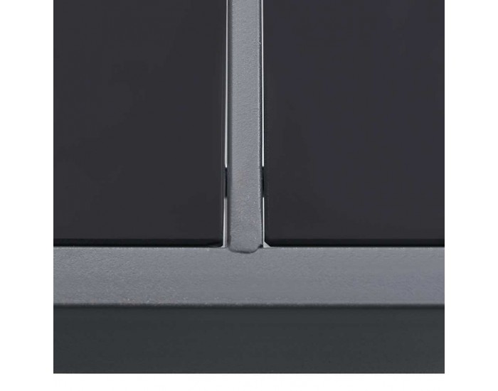 Sonata H Градинска трапезна маса, антрацит, 190x90x74 cм, стомана