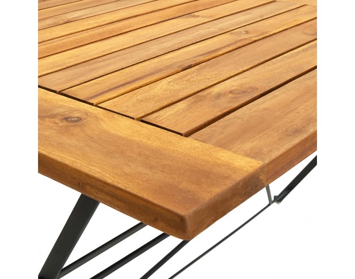 Sonata H Сгъваема градинска маса, 120x70x74 см, акация масив