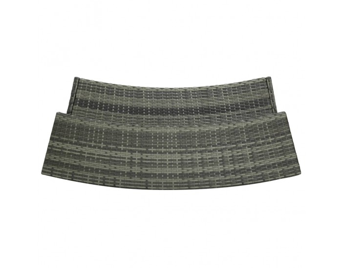 Sonata H Градинска бар маса, сива, 120x55x110 см, полиратан