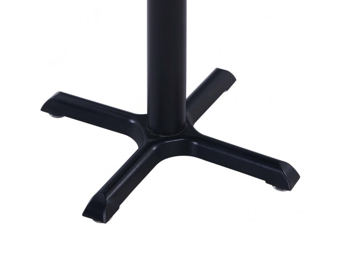 Sonata H Градинска маса, черна, 80x80x75 см