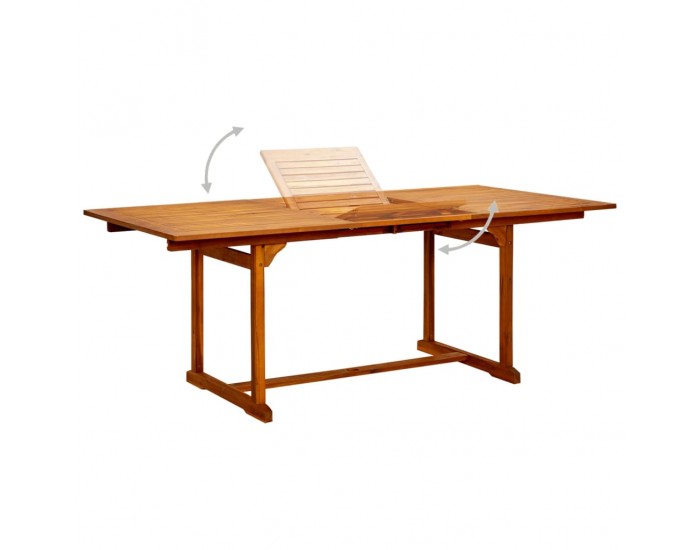 Sonata H Градинска трапезна маса, (150-200)x100x75 cм, акация масив