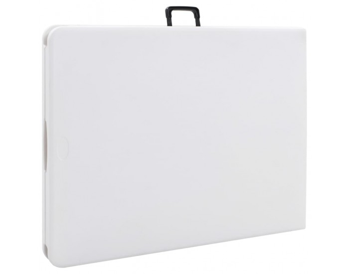 Sonata H Сгъваема градинска маса, бяла, 180x72x72 см, HDPE