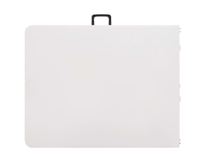 Sonata H Сгъваема градинска маса, бяла, 180x72x72 см, HDPE