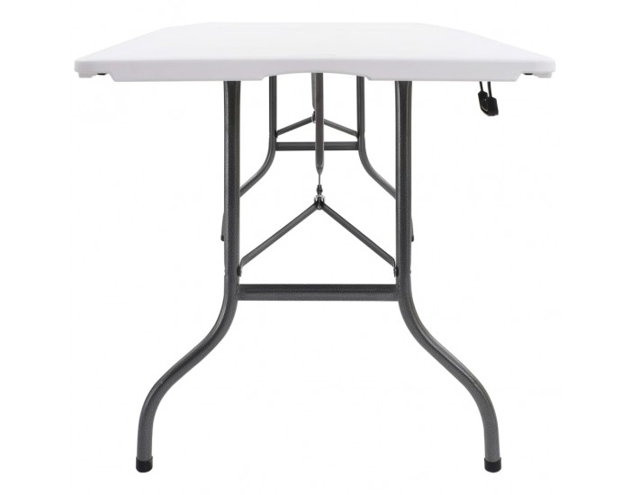 Sonata H Сгъваема градинска маса, бяла, 180x72x72 см, HDPE