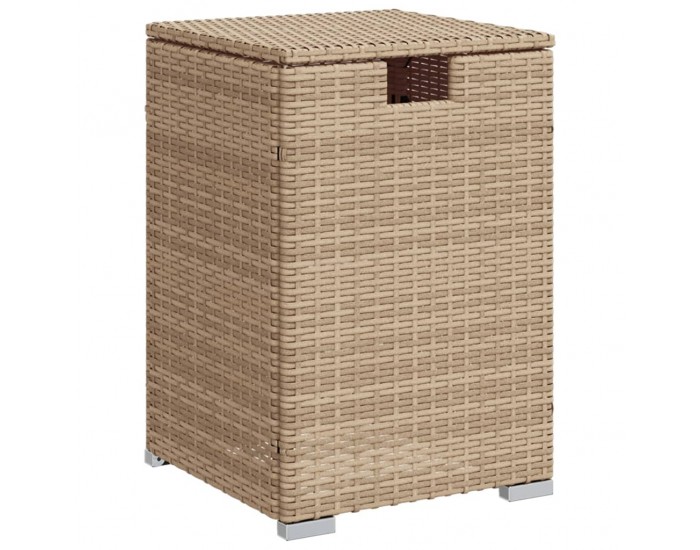 Sonata H Покриваща маса резервоар за пропан бежова 40x40x60 см полиратан