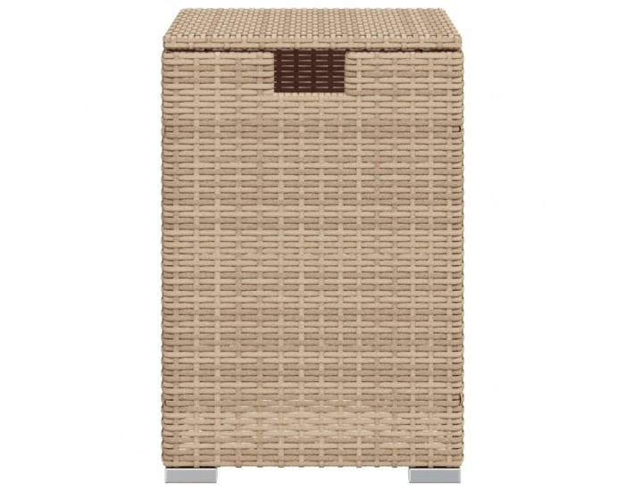 Sonata H Покриваща маса резервоар за пропан бежова 40x40x60 см полиратан