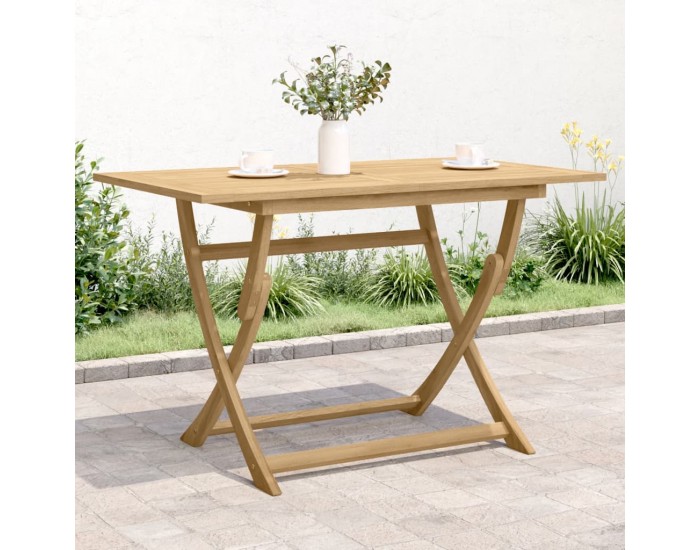 Sonata H Сгъваема градинска маса 120x70x75 см масивна акация