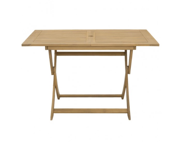 Sonata H Сгъваема градинска маса 120x70x75 см масивна акация