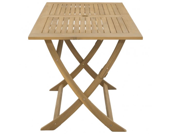 Sonata H Сгъваема градинска маса 120x70x75 см масивна акация