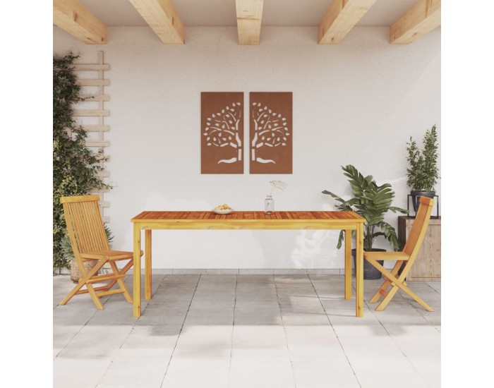 Sonata H Градинска трапезна маса, 180x90x75 cм, масив акациево дърво