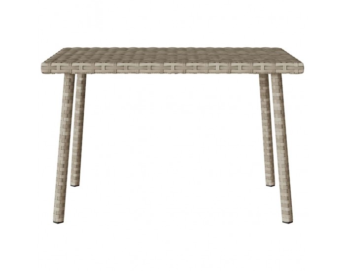 Sonata H Градинска масичка за кафе правоъгълна светло сива 60x40x37 cm