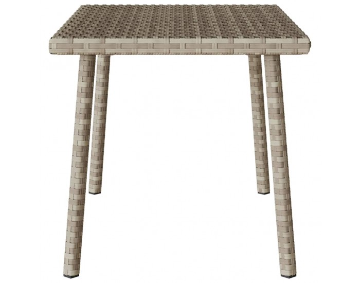 Sonata H Градинска масичка за кафе правоъгълна светло сива 60x40x37 cm