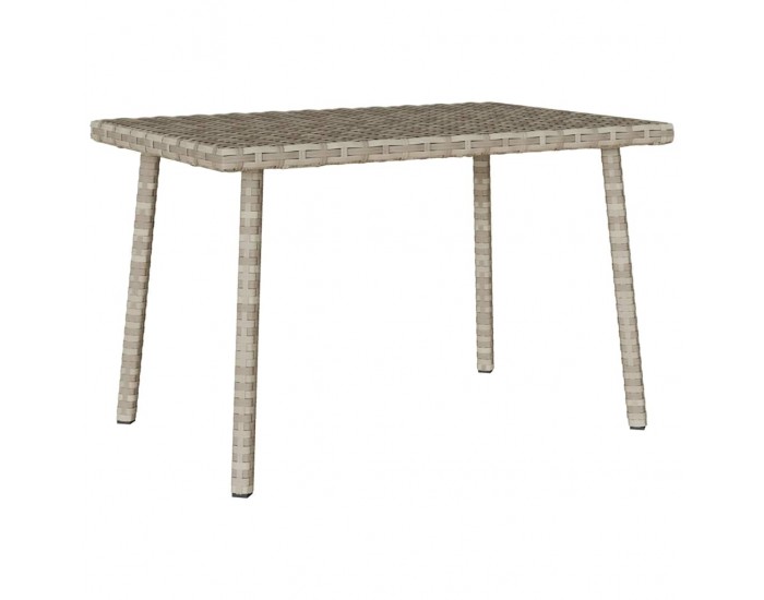 Sonata H Градинска масичка за кафе правоъгълна светло сива 60x40x37 cm