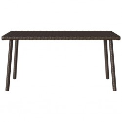 Sonata H Градинска масичка за кафе правоъгълна кафява 80x40x37 cm - Градински маси