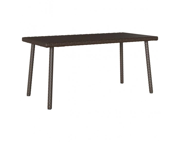 Sonata H Градинска масичка за кафе правоъгълна кафява 80x40x37 cm