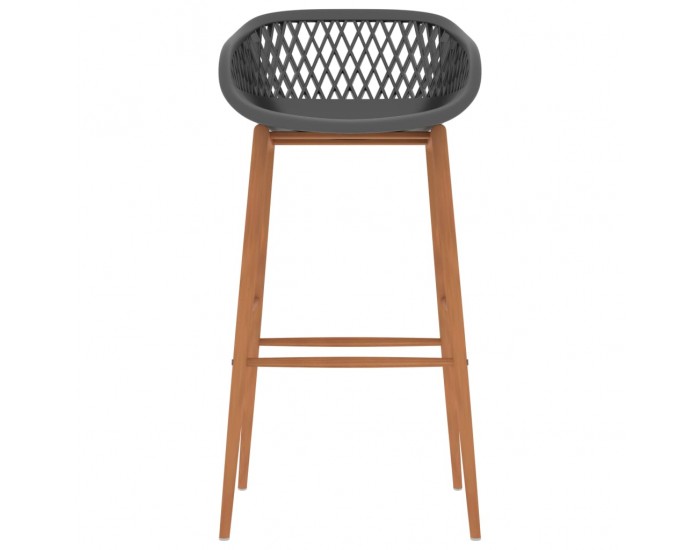 Sonata H Бар столове, 2 бр, сиви