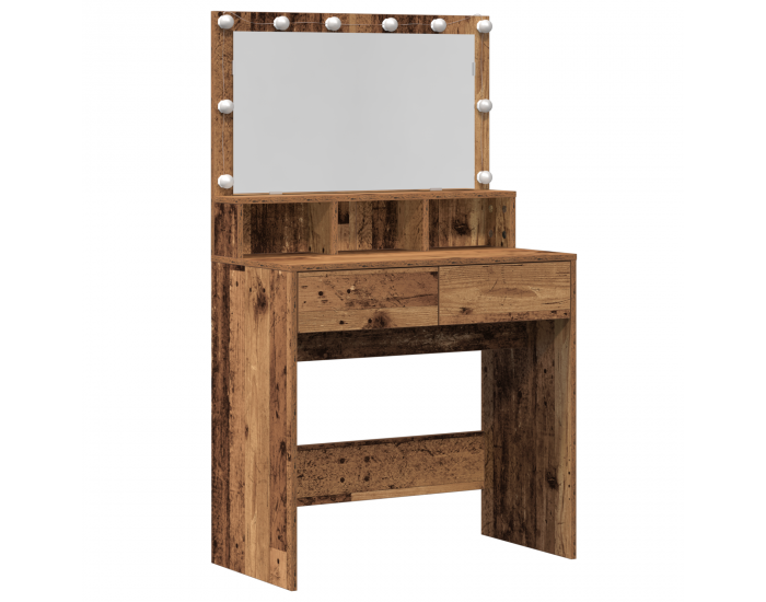 Sonata H Тоалетка с рафт Старо дърво 80 x 41 x 134.5 см Инженерно дърво