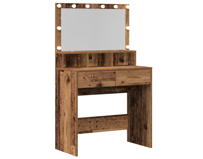 Sonata H Тоалетка с рафт Старо дърво 80 x 41 x 134.5 см Инженерно дърво