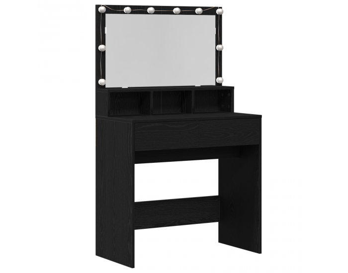 Sonata H Тоалетка с рафт Черен дъб 80 x 41 x 134.5 см Инженерно дърво